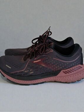 Brooks Adrenaline GTS 21 Women's Size 9.5 Wide (D) Running Shoes - Purple/Pink